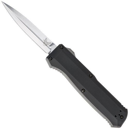 Benchmade Precipice Silver Blade Spear Point Automatic Knife